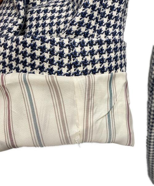 LARDINI（ラルディーニ）LARDINI (ラルディーニ) 千鳥格子3Bジャケット ネイビー サイズ:48の古着・服飾アイテム