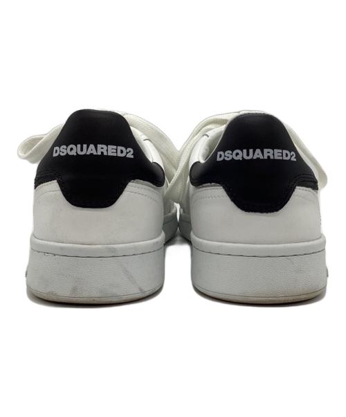 DSQUARED2（ディースクエアード）DSQUARED2 (ディースクエアード) BOXER ローカットスニーカー ホワイト サイズ:41の古着・服飾アイテム