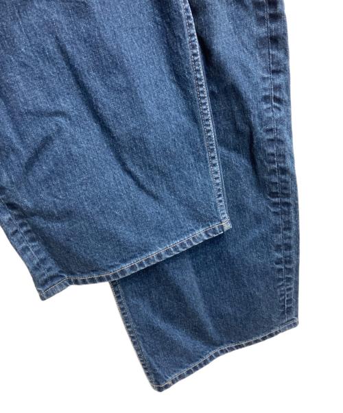 Veritecoeur（ヴェリテクール）Veritecoeur (ヴェリテクール) デニムタックパンツ インディゴBLEACH サイズ:2の古着・服飾アイテム