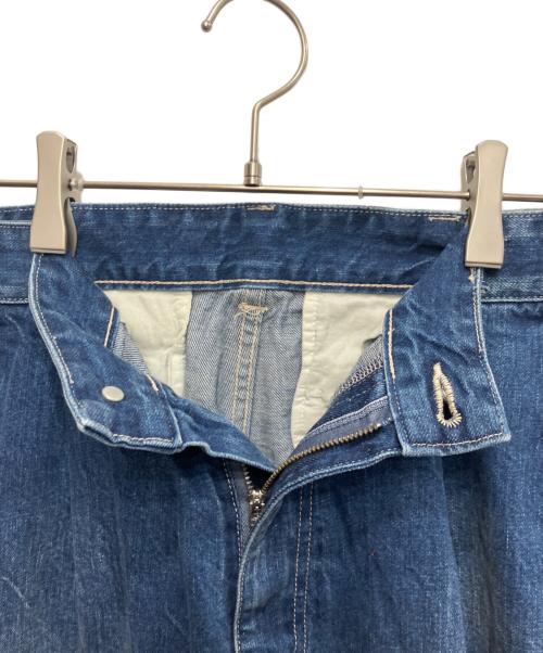 Veritecoeur（ヴェリテクール）Veritecoeur (ヴェリテクール) デニムタックパンツ インディゴBLEACH サイズ:2の古着・服飾アイテム