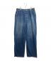 Veritecoeur（ヴェリテクール）の古着「デニムタックパンツ」｜インディゴBLEACH