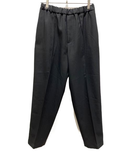 JIL SANDER（ジルサンダー）JIL SANDER (ジルサンダー) ポリエステル リラックス テーパードパンツ ブラック サイズ:44の古着・服飾アイテム