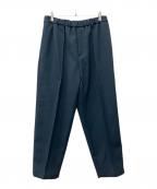 JIL SANDERジルサンダー）の古着「ウールギャバジン リラックス テーパードパンツ」｜ブルー