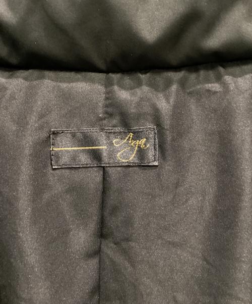 Aga（アーガ）Aga (アーガ) スタンドカラーロングダウンコート ブラック サイズ:9号の古着・服飾アイテム