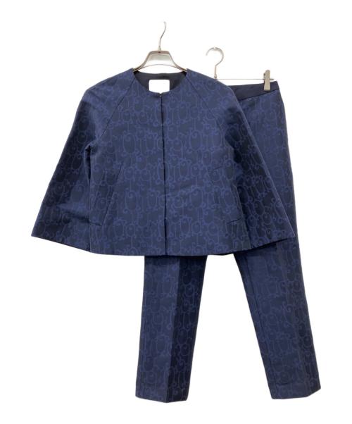 STRASBURGO（ストラスブルゴ）STRASBURGO (ストラスブルゴ) ジャガードセットアップ ネイビー サイズ:38の古着・服飾アイテム