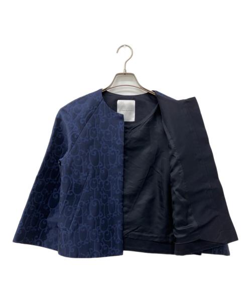 STRASBURGO（ストラスブルゴ）STRASBURGO (ストラスブルゴ) ジャガードセットアップ ネイビー サイズ:38の古着・服飾アイテム