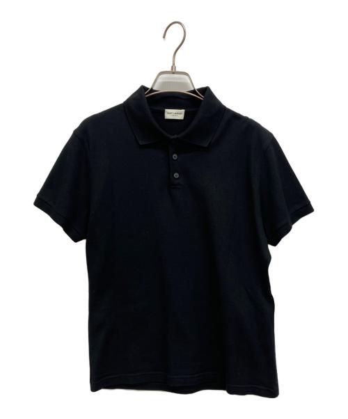 Saint Laurent Paris（サンローランパリ）Saint Laurent Paris (サンローランパリ) ポロシャツ ブラック サイズ:Ｓの古着・服飾アイテム
