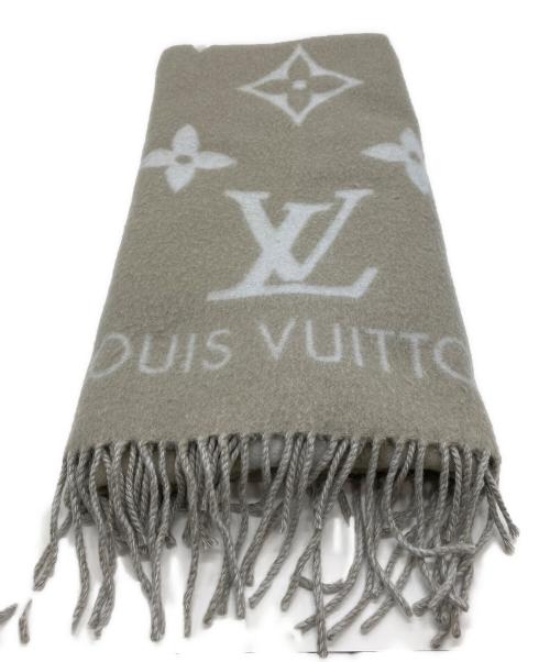 LOUIS VUITTON（ルイ ヴィトン）LOUIS VUITTON (ルイ ヴィトン) エシャルプ・レイキャビック カシミヤマフラー グレーの古着・服飾アイテム