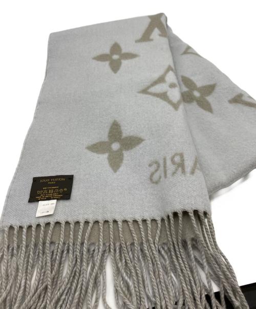 LOUIS VUITTON（ルイ ヴィトン）LOUIS VUITTON (ルイ ヴィトン) エシャルプ・レイキャビック カシミヤマフラー グレーの古着・服飾アイテム