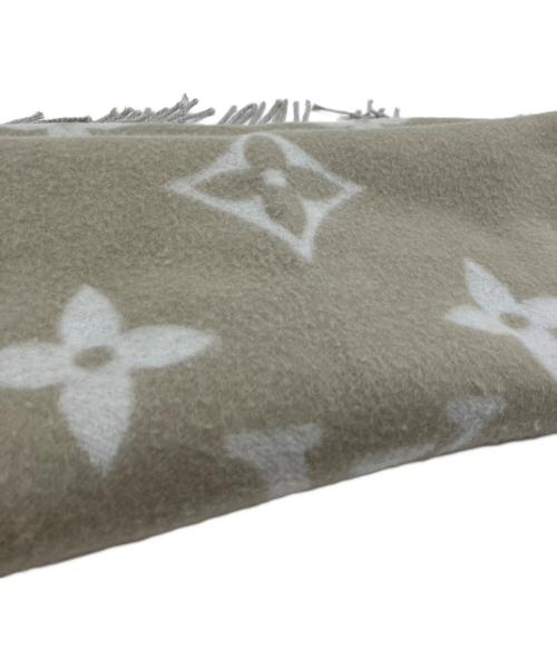 LOUIS VUITTON（ルイ ヴィトン）LOUIS VUITTON (ルイ ヴィトン) エシャルプ・レイキャビック カシミヤマフラー グレーの古着・服飾アイテム