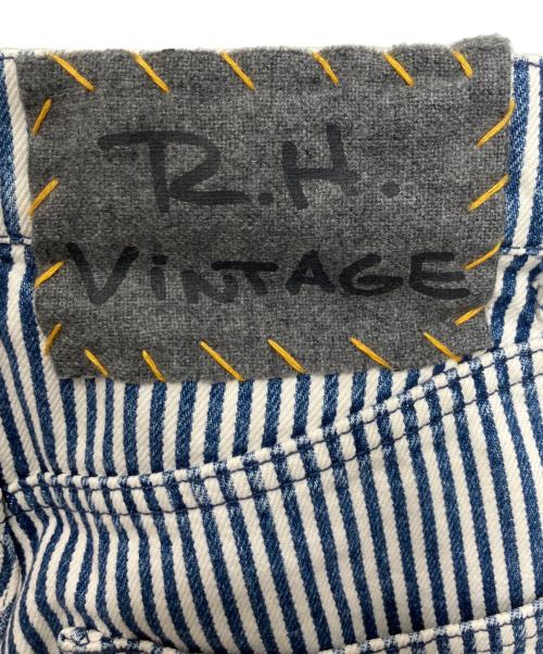 R.H.Vintage（ロンハーマン・ヴィンテージ）R.H.Vintage (ロンハーマン・ヴィンテージ) ヒッコリーストライプパンツ ホワイト×ネイビー サイズ:XSの古着・服飾アイテム