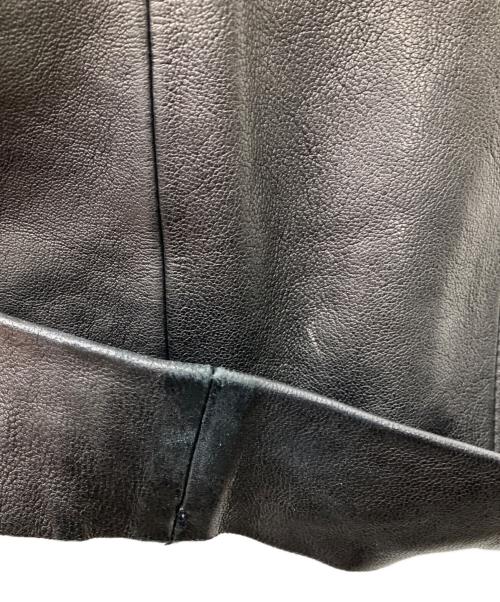 KHAITE（ケイト）KHAITE (ケイト) テーパード レザーパンツ ブラック サイズ:4の古着・服飾アイテム