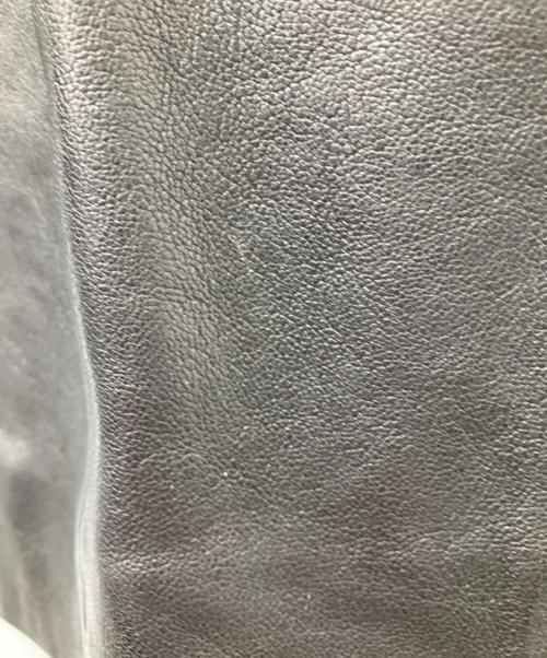 KHAITE（ケイト）KHAITE (ケイト) テーパード レザーパンツ ブラック サイズ:4の古着・服飾アイテム