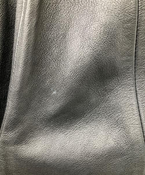 KHAITE（ケイト）KHAITE (ケイト) テーパード レザーパンツ ブラック サイズ:4の古着・服飾アイテム