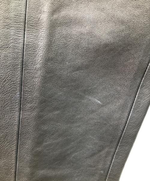 KHAITE（ケイト）KHAITE (ケイト) テーパード レザーパンツ ブラック サイズ:4の古着・服飾アイテム