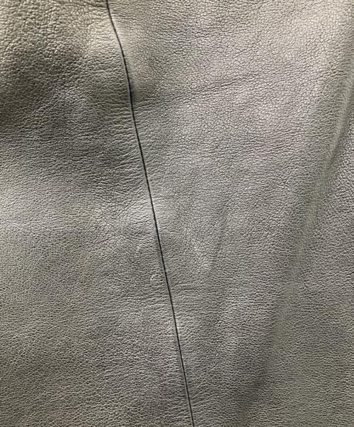 KHAITE（ケイト）KHAITE (ケイト) テーパード レザーパンツ ブラック サイズ:4の古着・服飾アイテム