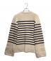 KHAITE (ケイト) ボーダーニットカーディガン ベージュ サイズ:M：32000円