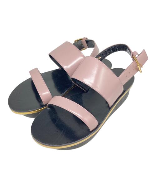 MARNI（マルニ）MARNI (マルニ) 厚底サンダル ピンク サイズ:39の古着・服飾アイテム