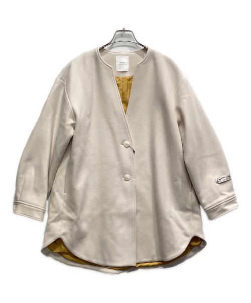 NUS（ヌース）NUS (ヌース) ジロンファーストラムキーネックミドルコート ベージュ サイズ:ＳＩＺＥ　38 未使用品の古着・服飾アイテム