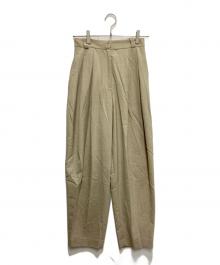 TODAYFUL（トゥデイフル）の古着「Highwaist Tuck Trousers」｜アイボリー