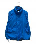 miffewミフュー）の古着「スタンドカラーダウンベスト」｜ブルー