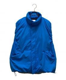 miffew（ミフュー）の古着「スタンドカラーダウンベスト」｜ブルー