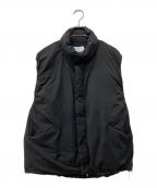 miffewミフュー）の古着「STAND COLLAR DOWN VEST」｜ブラック
