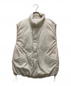 miffewミフュー）の古着「スタンドカラーダウンベスト」｜ホワイト