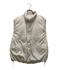 miffew（ミフュー）の古着「スタンドカラーダウンベスト」｜ホワイト