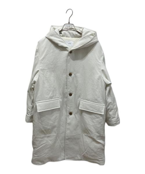 miffew（ミフュー）miffew (ミフュー) HOODED LONG DOWN COAT ホワイト サイズ:2の古着・服飾アイテム