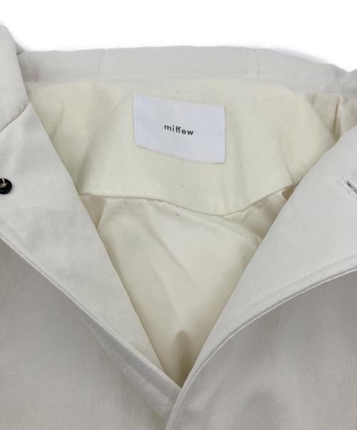 miffew（ミフュー）miffew (ミフュー) HOODED LONG DOWN COAT ホワイト サイズ:2の古着・服飾アイテム