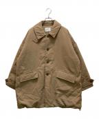 miffewミフュー）の古着「ワイドスクエアバルマカーンダウンコート」｜ブラウン