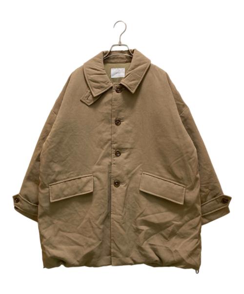 miffew（ミフュー）miffew (ミフュー) ワイドスクエアバルマカーンダウンコート ブラウン サイズ:2の古着・服飾アイテム