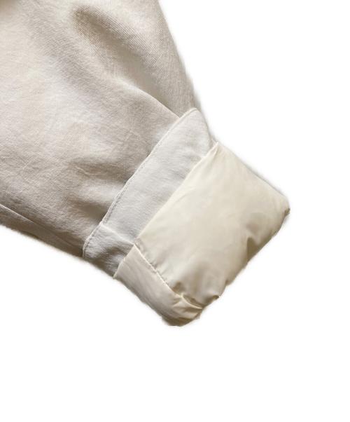 miffew（ミフュー）miffew (ミフュー) ワイドスクエアバルマカーンダウンコート ホワイト サイズ:2の古着・服飾アイテム