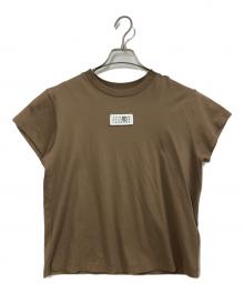 MM6 Maison Margiela（エムエムシックスメゾンマルジェラ）の古着「ナンバリング ロゴT」｜ブラウン