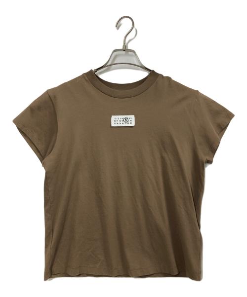 MM6 Maison Margiela（エムエムシックスメゾンマルジェラ）MM6 Maison Margiela (エムエムシックスメゾンマルジェラ) ナンバリング ロゴT ブラウン サイズ:Mの古着・服飾アイテム