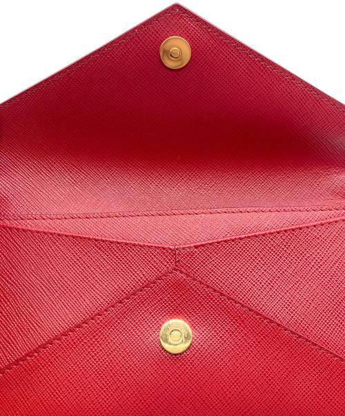 PRADA（プラダ）PRADA (プラダ) チェーンショルダーウォレット レッドの古着・服飾アイテム