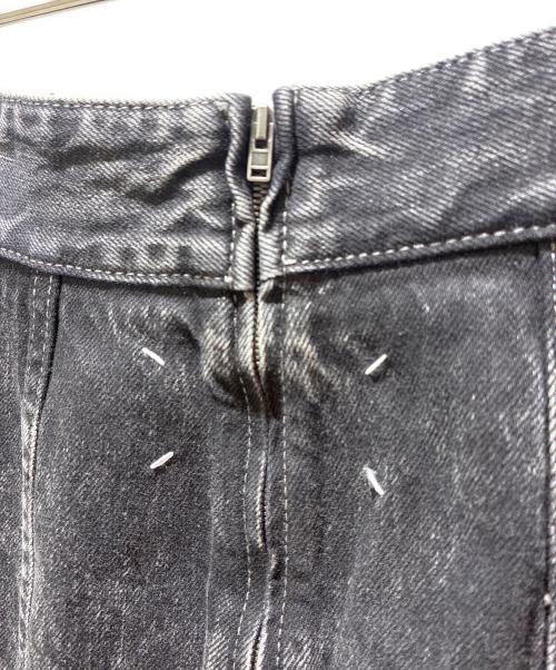 Maison Margiela（メゾンマルジェラ）Maison Margiela (メゾンマルジェラ) ブラックデニムバルーンタックスカート ブラック サイズ:40 未使用品の古着・服飾アイテム