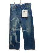 eYe JUNYA WATANABE MANアイ ジュンヤワタナベマン）の古着「25SS Cotton Selvedge Denim Garment Treated AC/DC デニムパンツ」｜インディゴ