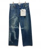 eYe JUNYA WATANABE MANアイ ジュンヤワタナベマン）の古着「25SS Cotton Selvedge Denim Garment Treated AC/DC デニムパンツ」｜インディゴ