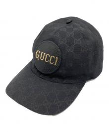 GUCCI（グッチ）の古着「GGキャンバス ベースボール キャップ」｜ブラック