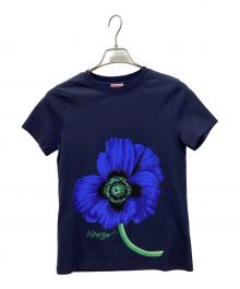 KENZO（ケンゾー）の古着「ポピープリントTシャツ」｜ネイビー