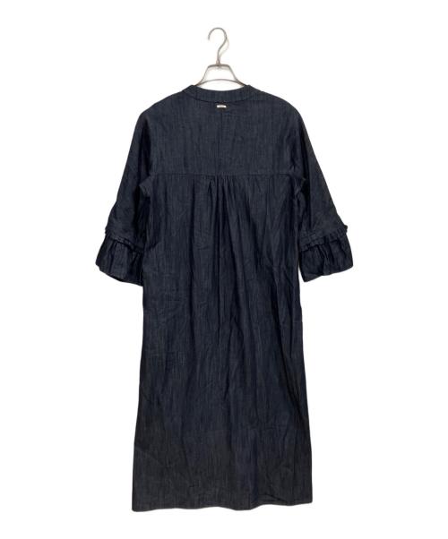 MaxMara（マックスマーラ）MaxMara (マックスマーラ) デニムフリルワンピース インディゴ サイズ:記載無しの古着・服飾アイテム