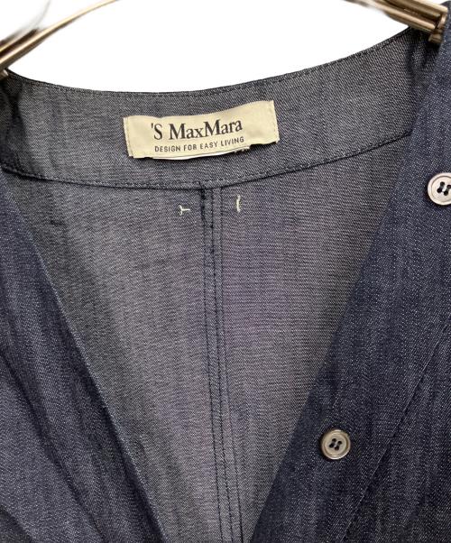 MaxMara（マックスマーラ）MaxMara (マックスマーラ) デニムフリルワンピース インディゴ サイズ:記載無しの古着・服飾アイテム