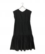 SLOWスロウ）の古着「エンブロイダリーレース ワンピース」｜ブラック