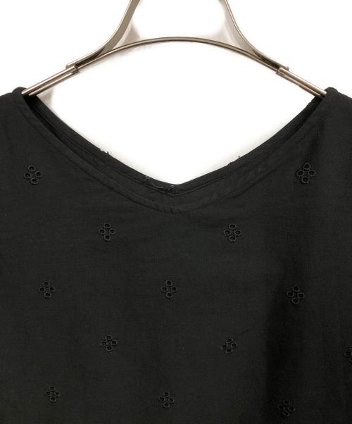 SLOW（スロウ）SLOW (スロウ) エンブロイダリーレース ワンピース ブラック サイズ:38の古着・服飾アイテム
