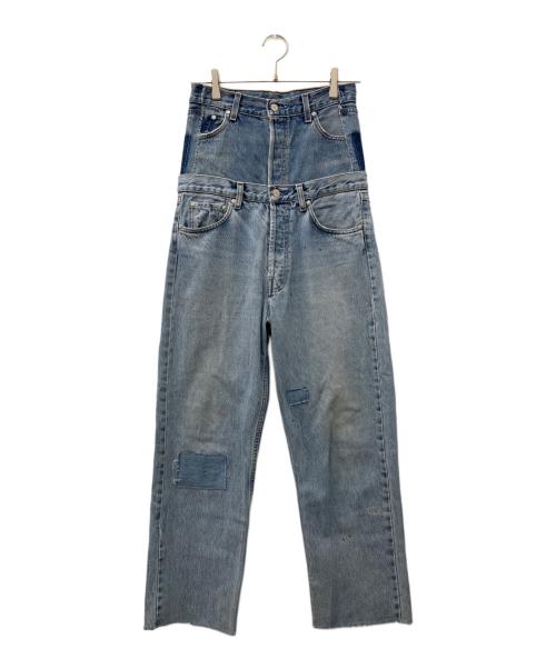 QUIITO（キイト）QUIITO (キイト) W WAIST DENIM PT インディゴ サイズ:36の古着・服飾アイテム