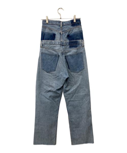 QUIITO（キイト）QUIITO (キイト) W WAIST DENIM PT インディゴ サイズ:36の古着・服飾アイテム