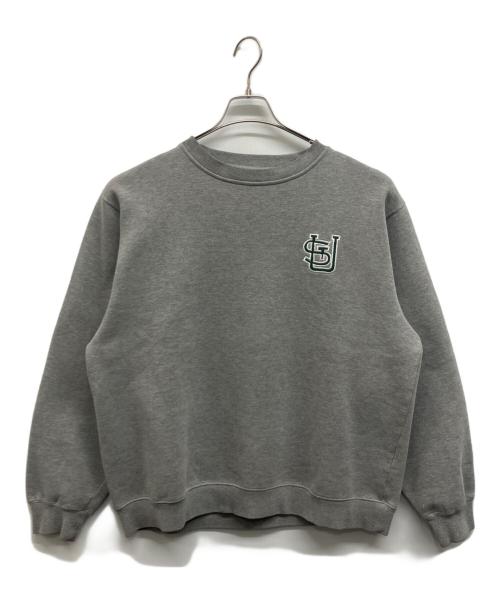 stussy（ステューシー）stussy (ステューシー) ロゴ刺繍スウェット グレー サイズ:Lの古着・服飾アイテム