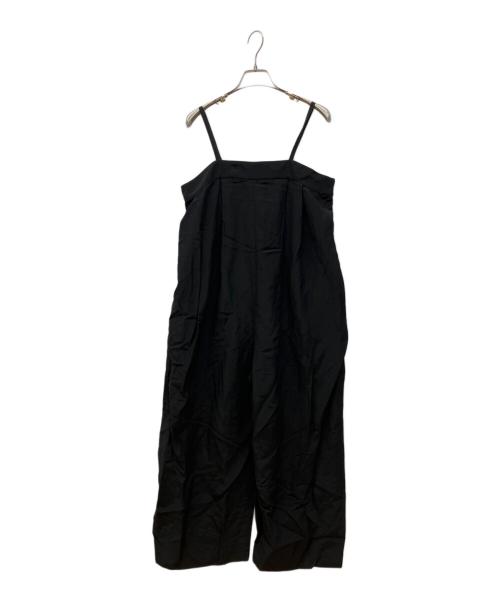 SACRA（サクラ）SACRA (サクラ) RAYON LINEN TUMBLE SALOPETTE ブラック サイズ:38の古着・服飾アイテム
